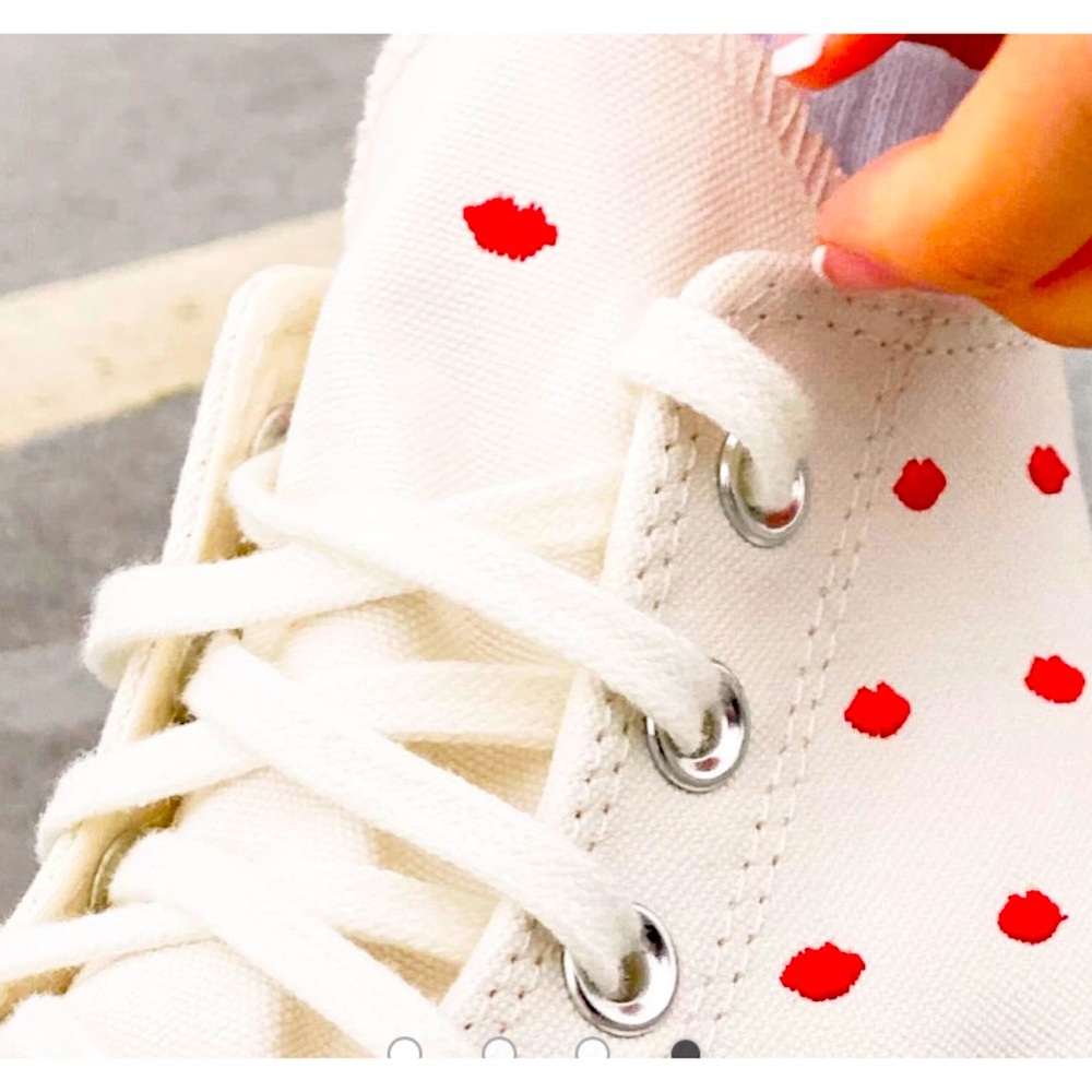 Converse hi top Crafted with love Valentines Day limited edition sneakers - Picture 3 of 14